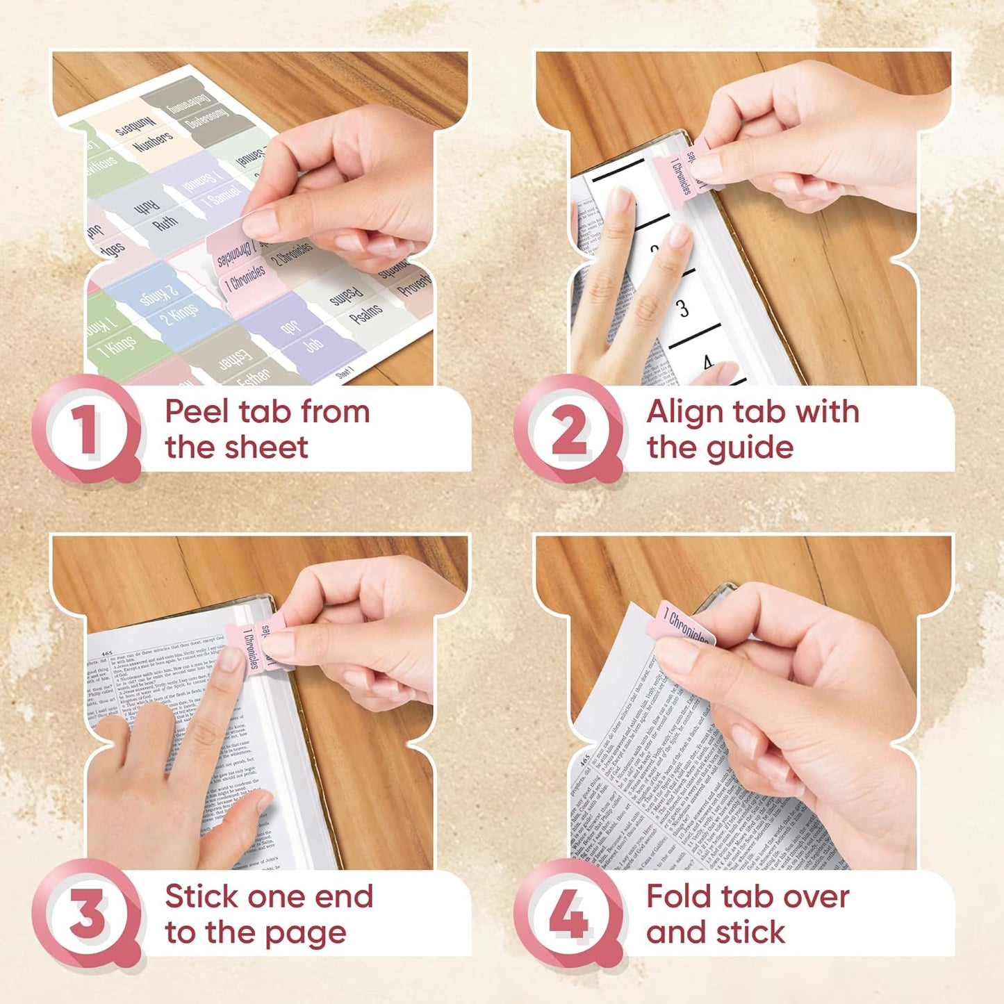 Tab & Verse – Morandi Solid Color Bible Tabs
