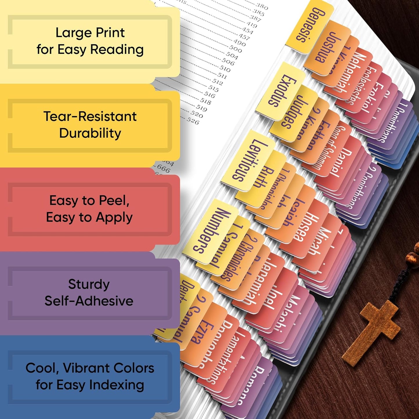 Tab & Verse – Sunset Solid Color Bible Tabs
