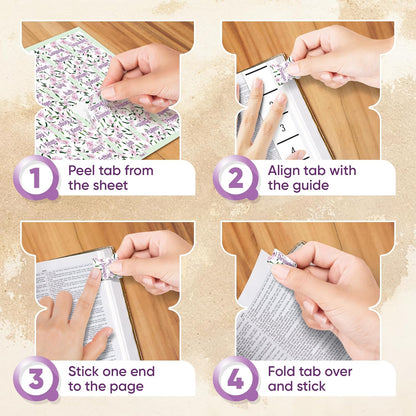 Tab & Verse – Pink Easter Lilies Flower Bible Tabs
