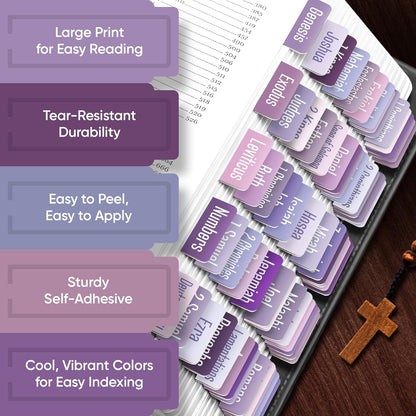 Tab & Verse – Lavender Solid Color Bible Tabs