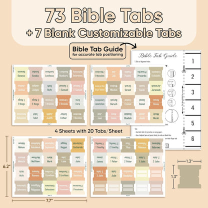 Tab & Verse – Catholic Boho Solid Color Bible Tabs