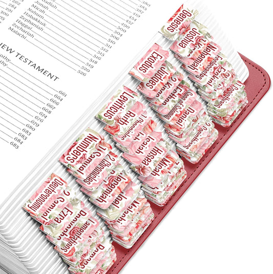 Tab & Verse – Pink & Red Roses Flower Bible Tabs