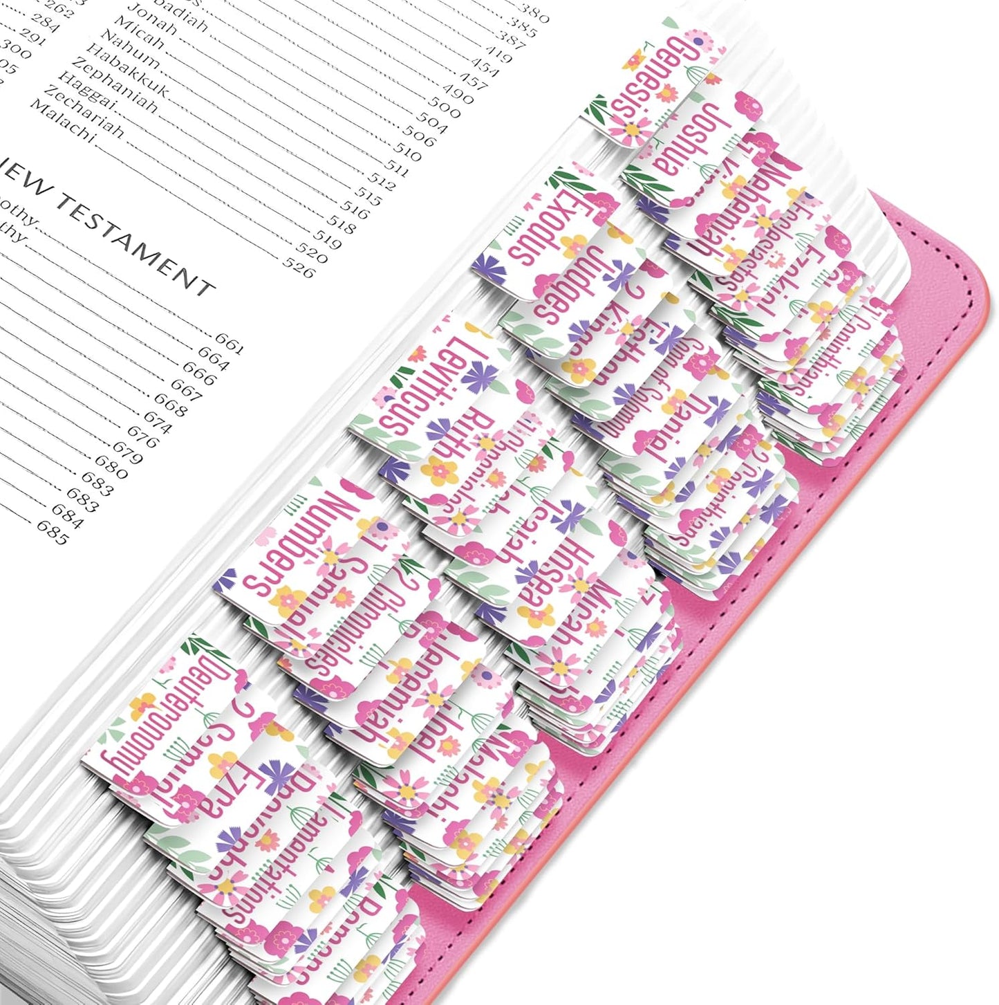 Tab & Verse – Spring Pink Flowers Bible Tabs
