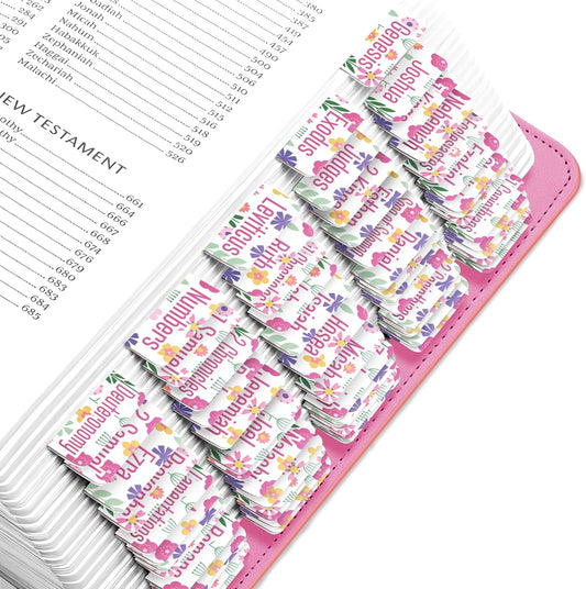 Tab & Verse – Spring Pink Flowers Bible Tabs