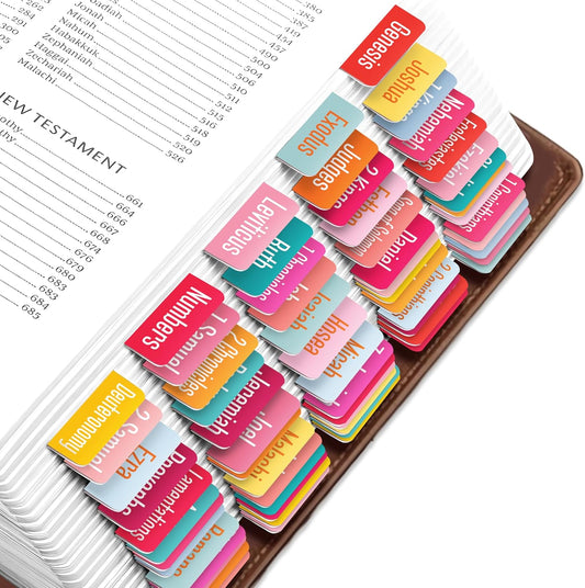 Tab & Verse – Spring Solid Color Bible Tabs