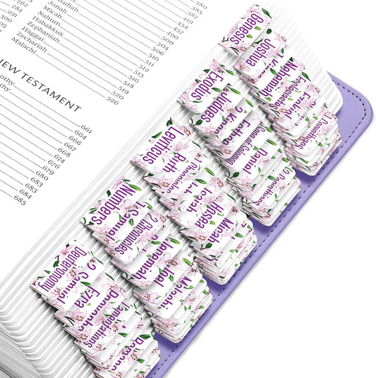 Tab & Verse – Pink Easter Lilies Flower Bible Tabs