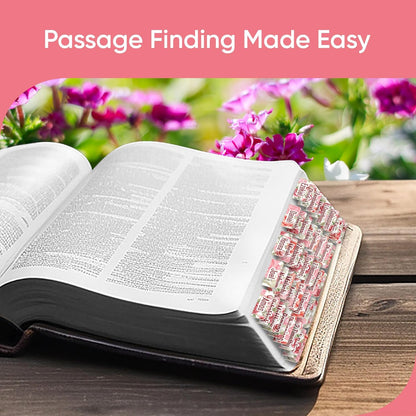 Tab & Verse – Pink & Red Roses Flower Bible Tabs