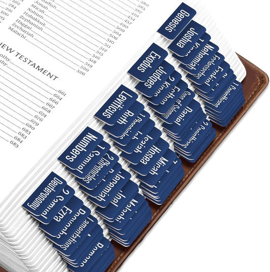 Tab & Verse – Navy Blue Solid Color Bible Tabs