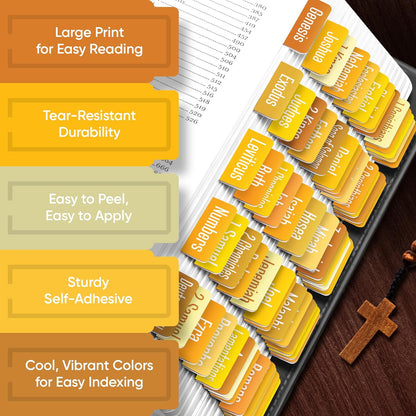 Tab & Verse – Honey Solid Color Bible Tabs