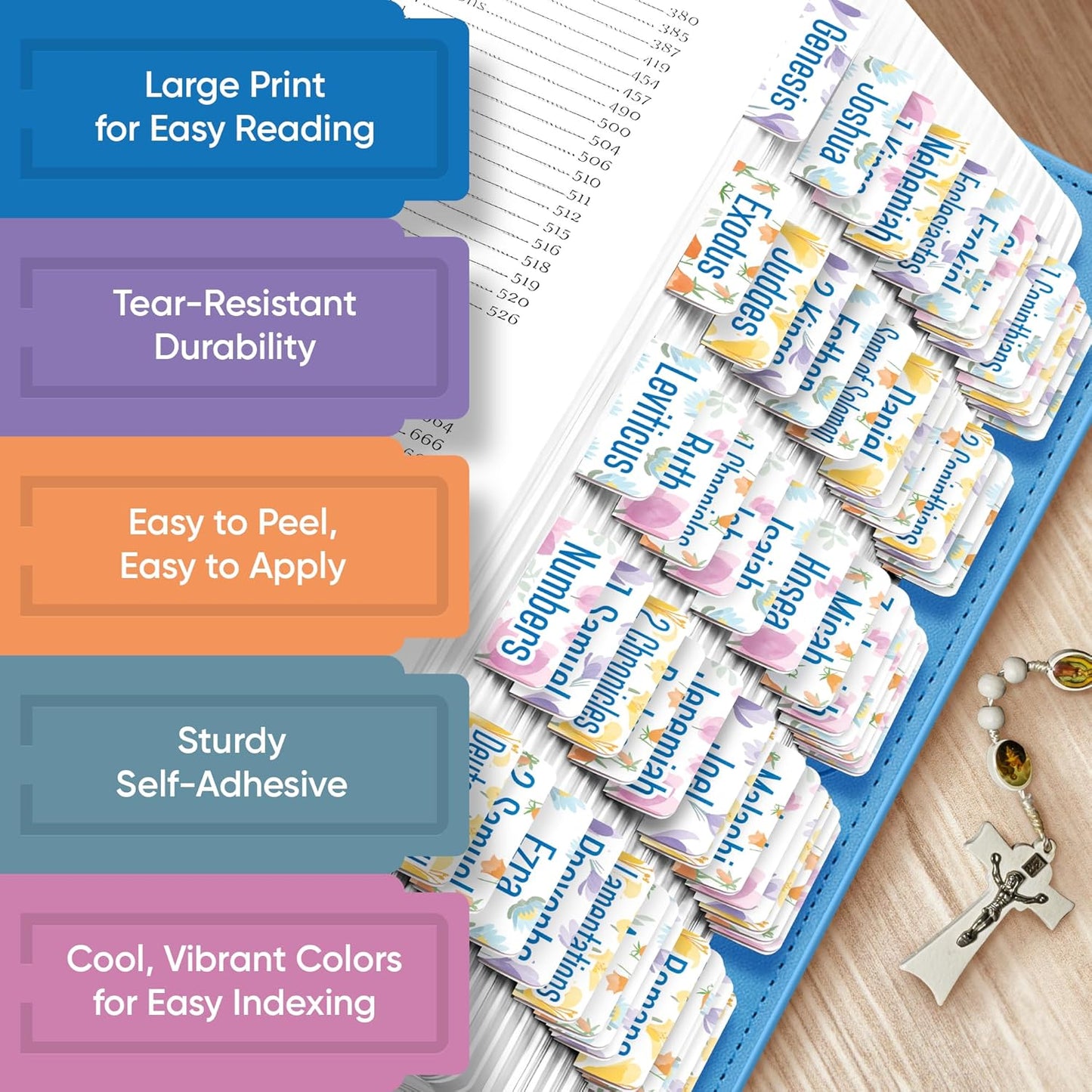 Tab & Verse – Pastel Petals Flower Bible Tabs