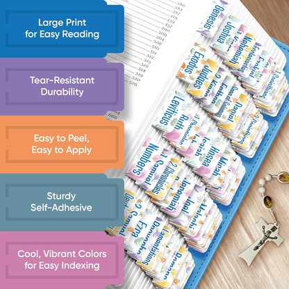 Tab & Verse – Pastel Petals Flower Bible Tabs