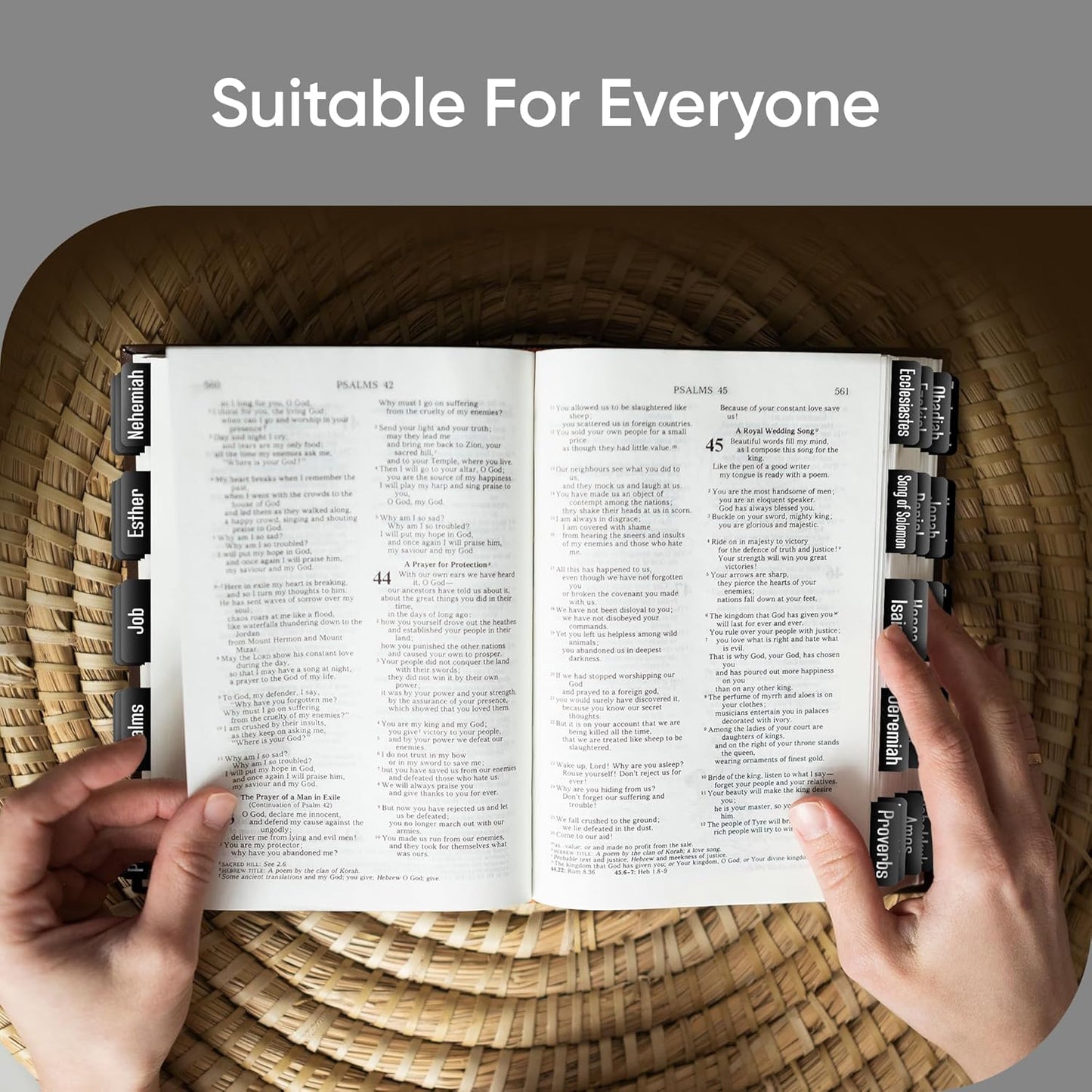 Tab & Verse – Black Solid Color Bible Tabs