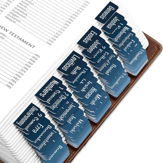 Tab & Verse – Winter Blues Solid Color Bible Tabs