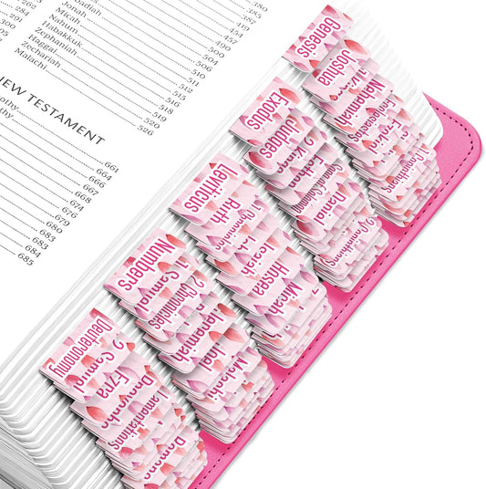Tab & Verse – Candy Pink Leaves Bible Tabs
