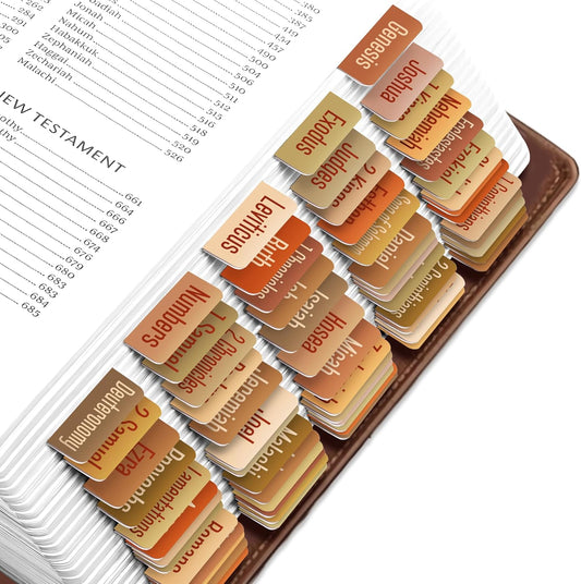 Tab & Verse – Terracotta Solid Color Bible Tabs