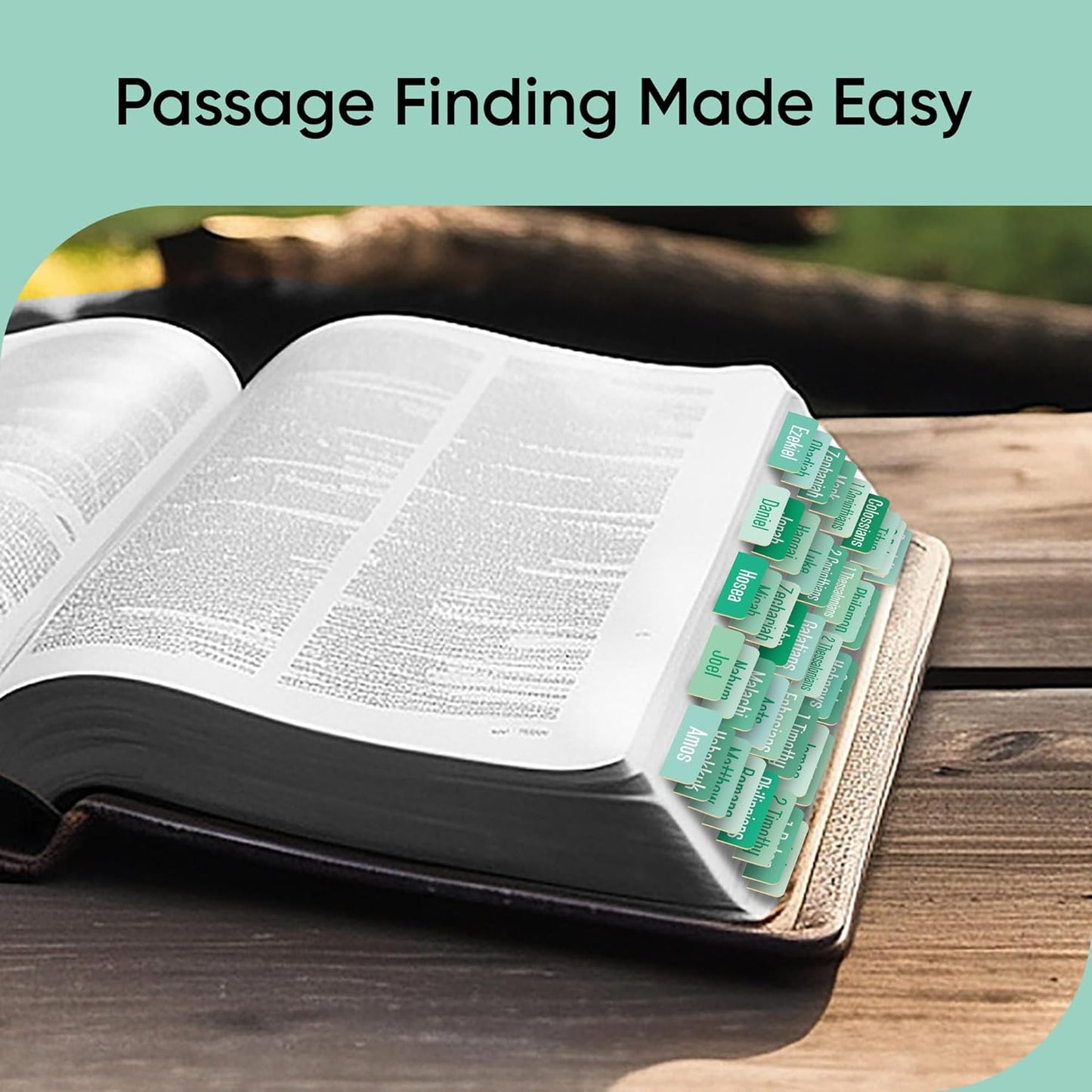 Tab & Verse – Jade Solid Color Bible Tabs