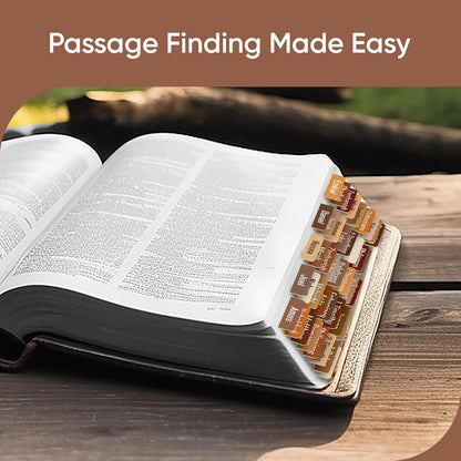 Tab & Verse – Coffee Solid Color Bible Tabs