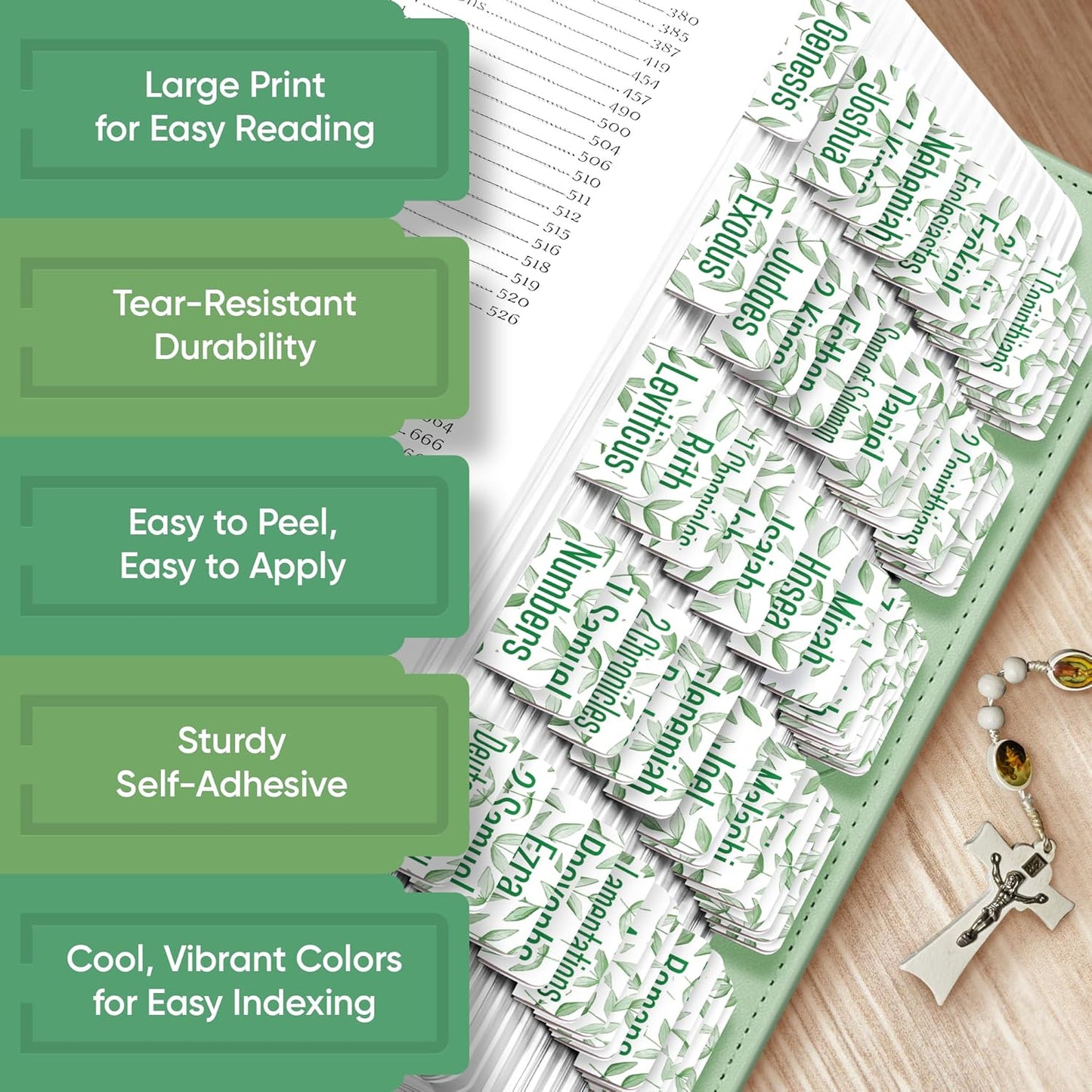 Tab & Verse – Light Green Branches Bible Tabs
