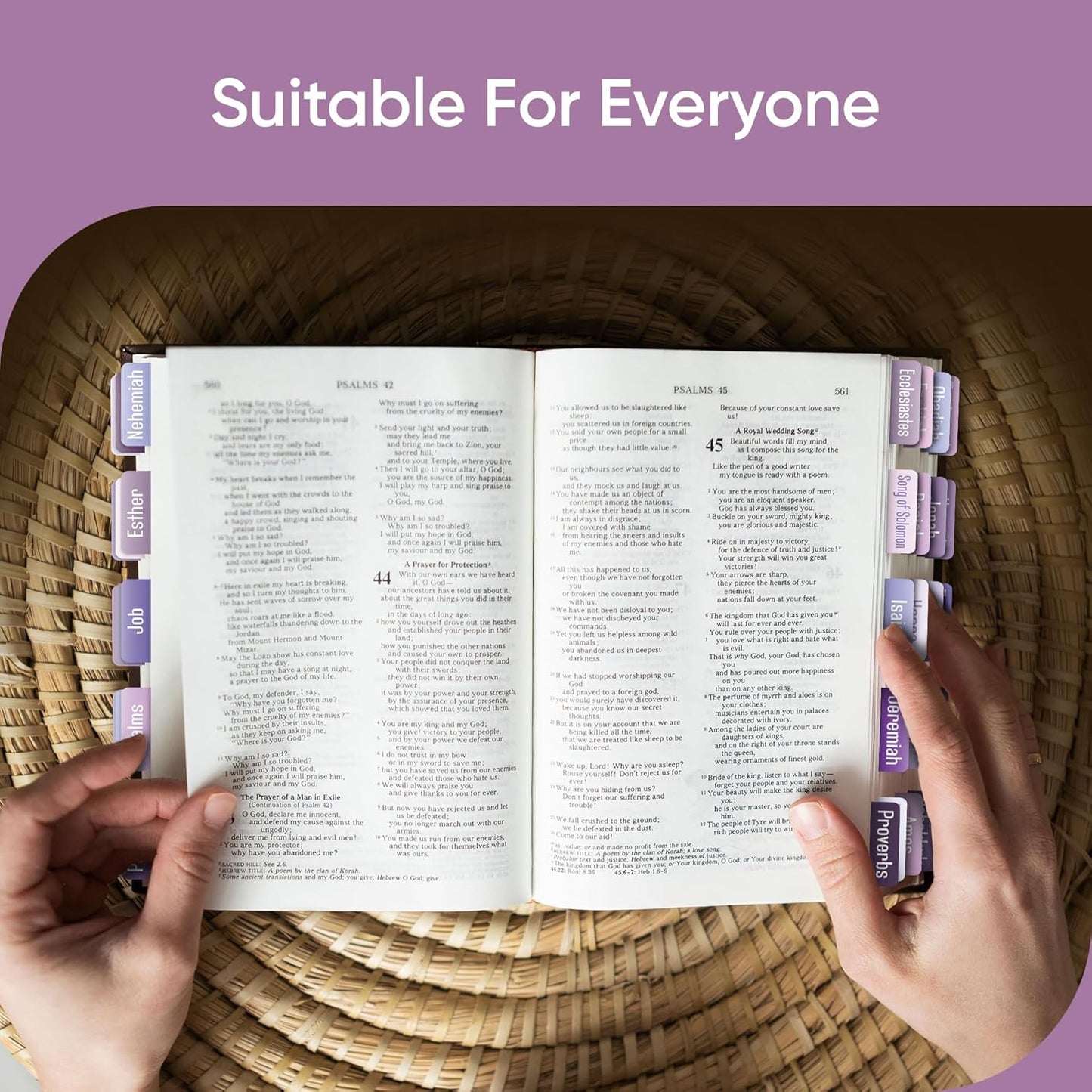 Tab & Verse – Lavender Solid Color Bible Tabs