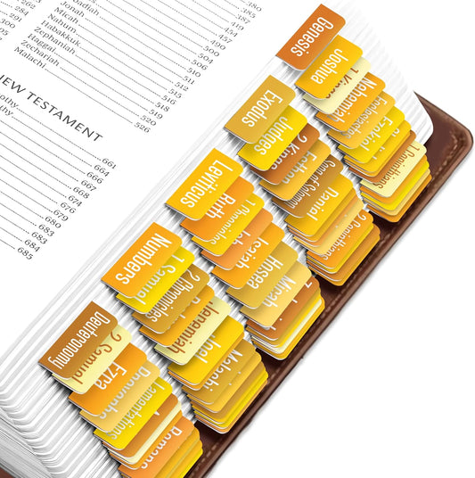 Tab & Verse – Honey Solid Color Bible Tabs