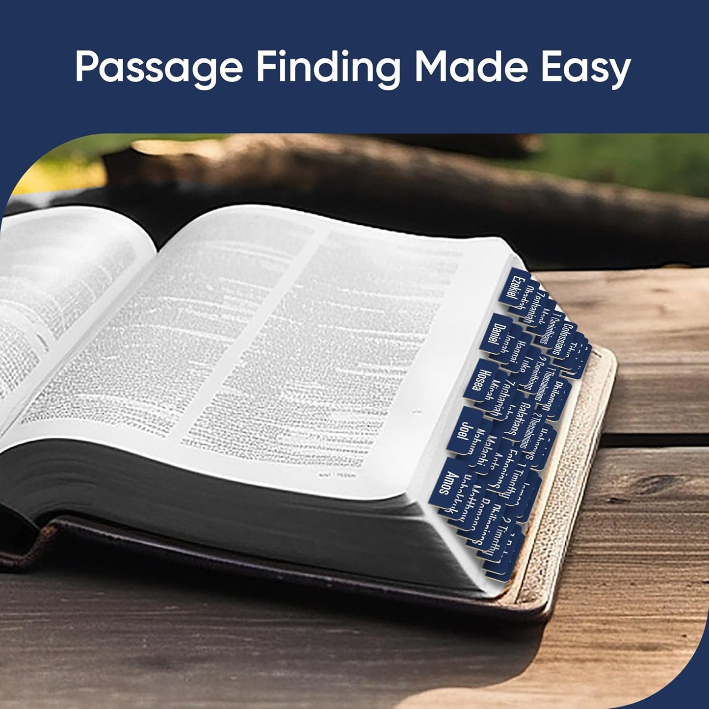 Tab & Verse – Navy Blue Solid Color Bible Tabs