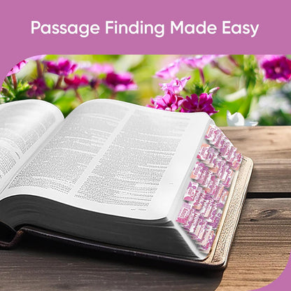 Tab & Verse – Purple & Pink Dahlias Flower Bible Tabs