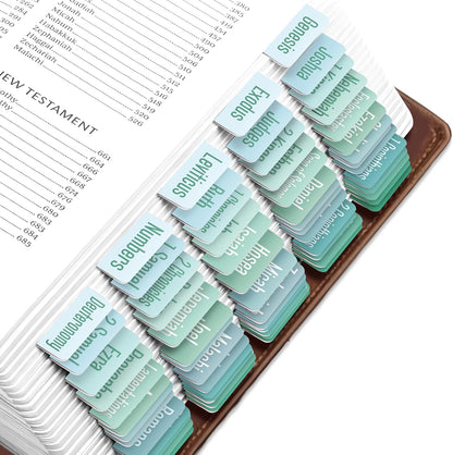 Tab & Verse – Ocean Solid Color Bible Tabs