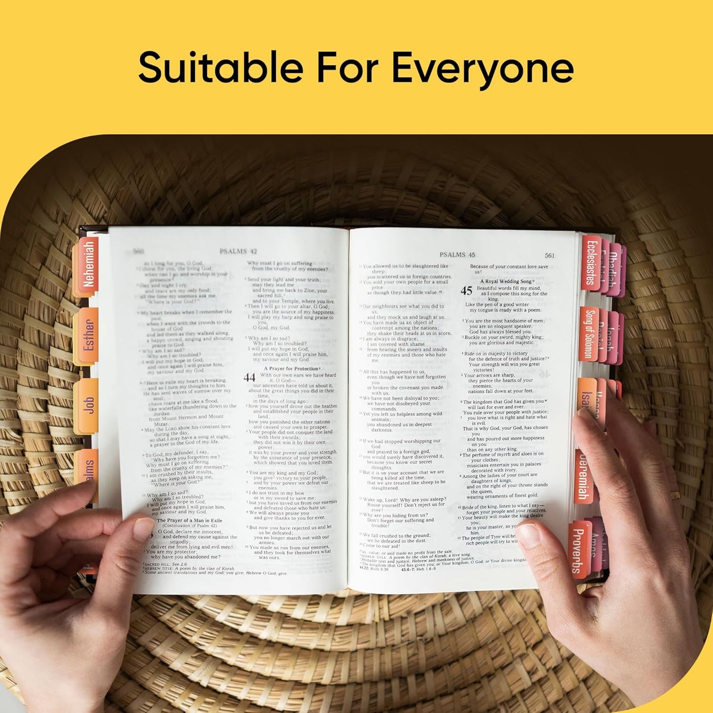 Tab & Verse – Sunset Solid Color Bible Tabs