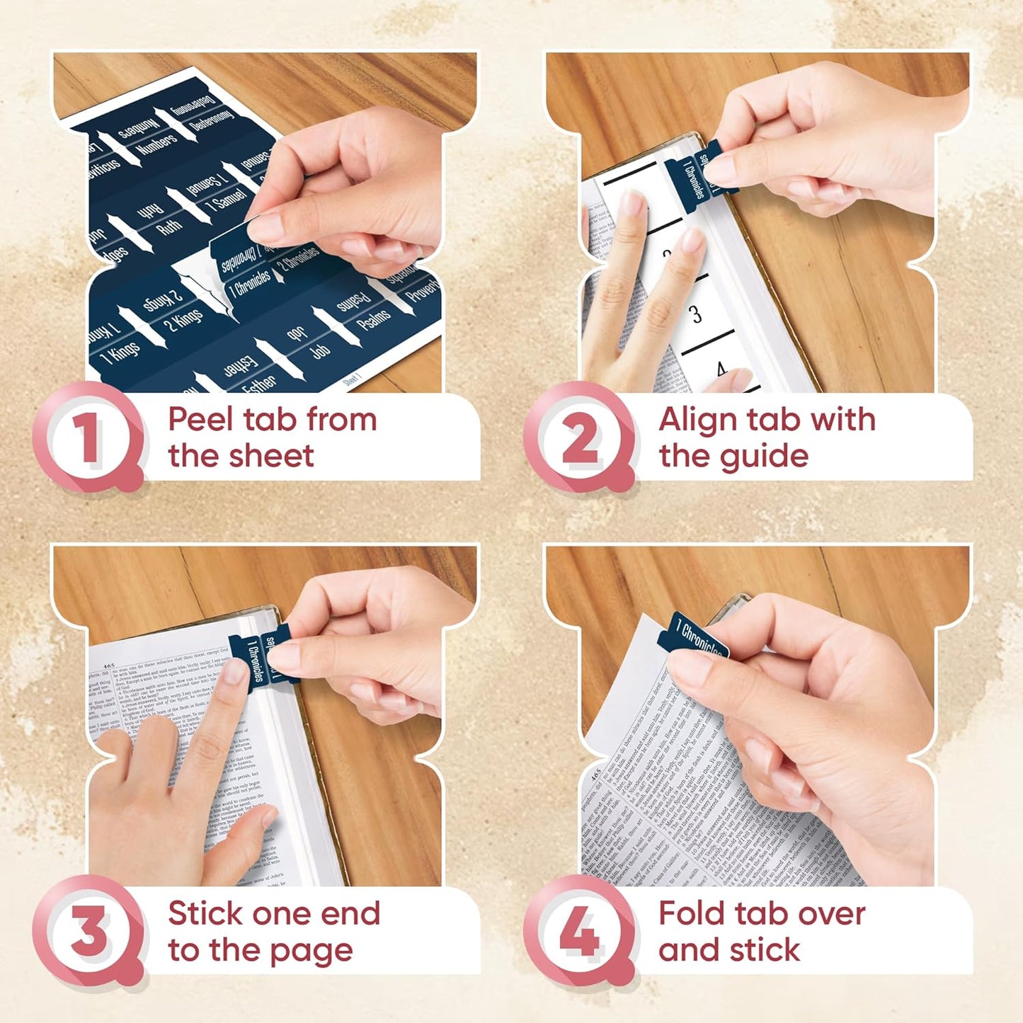 Tab & Verse – Winter Blues Solid Color Bible Tabs
