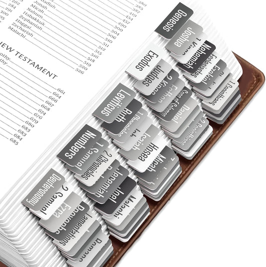 Tab & Verse – Gray Solid Color Bible Tabs