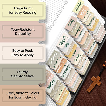 Tab & Verse – Boho Spanish (Not Catholic) Solid Color Bible Tabs