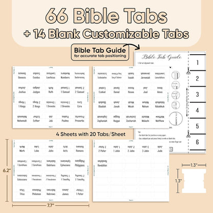 Tab & Verse – White Solid Color Bible Tabs