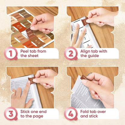 Tab & Verse – Terracotta Solid Color Bible Tabs
