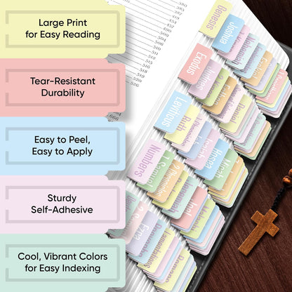 Tab & Verse – Pastels Solid Color Bible Tabs