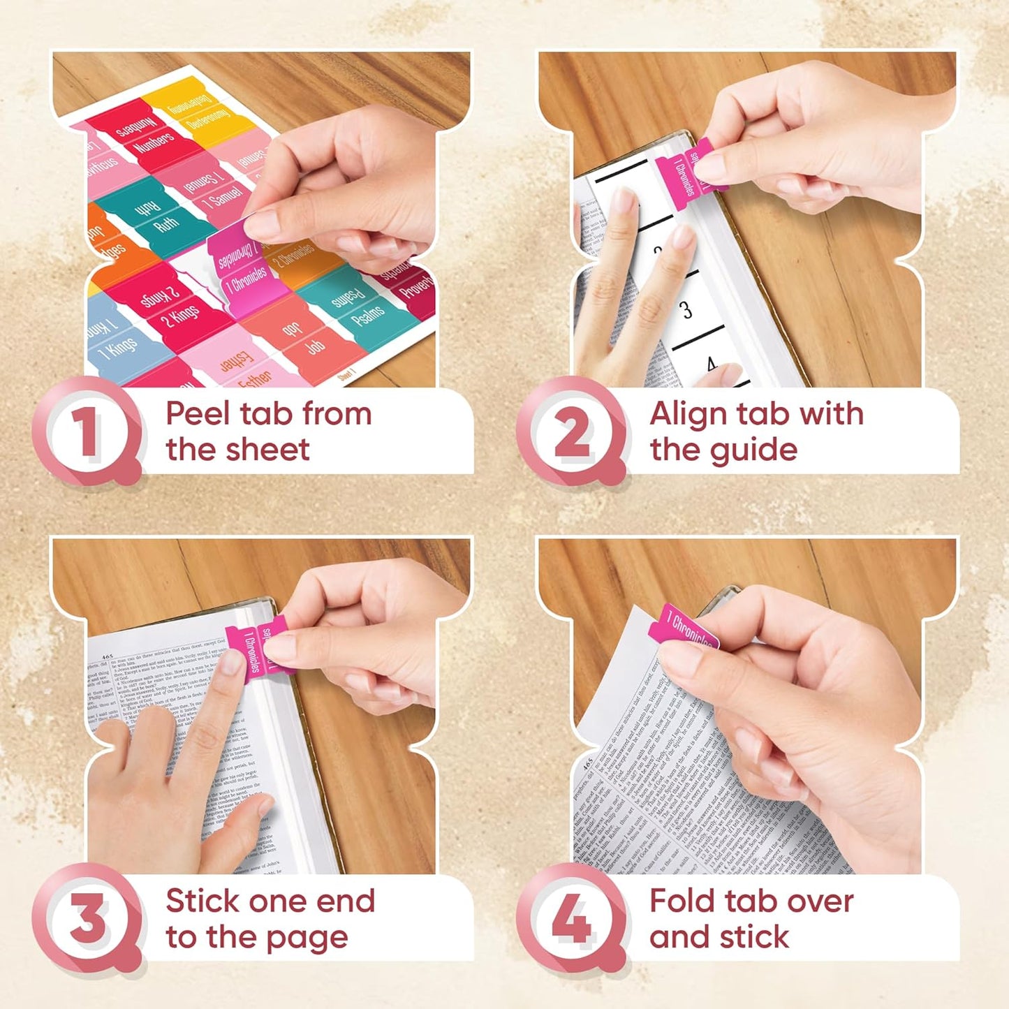 Tab & Verse – Spring Solid Color Bible Tabs
