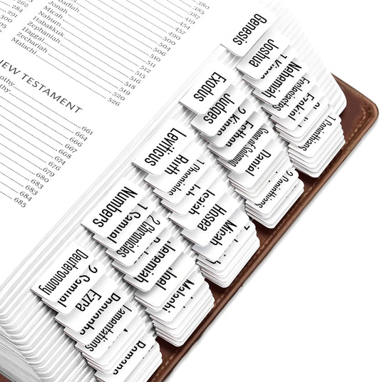 Tab & Verse – White Solid Color Bible Tabs