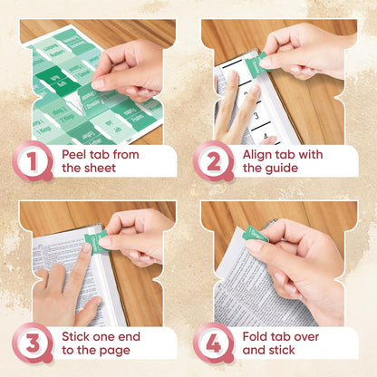Tab & Verse – Jade Solid Color Bible Tabs