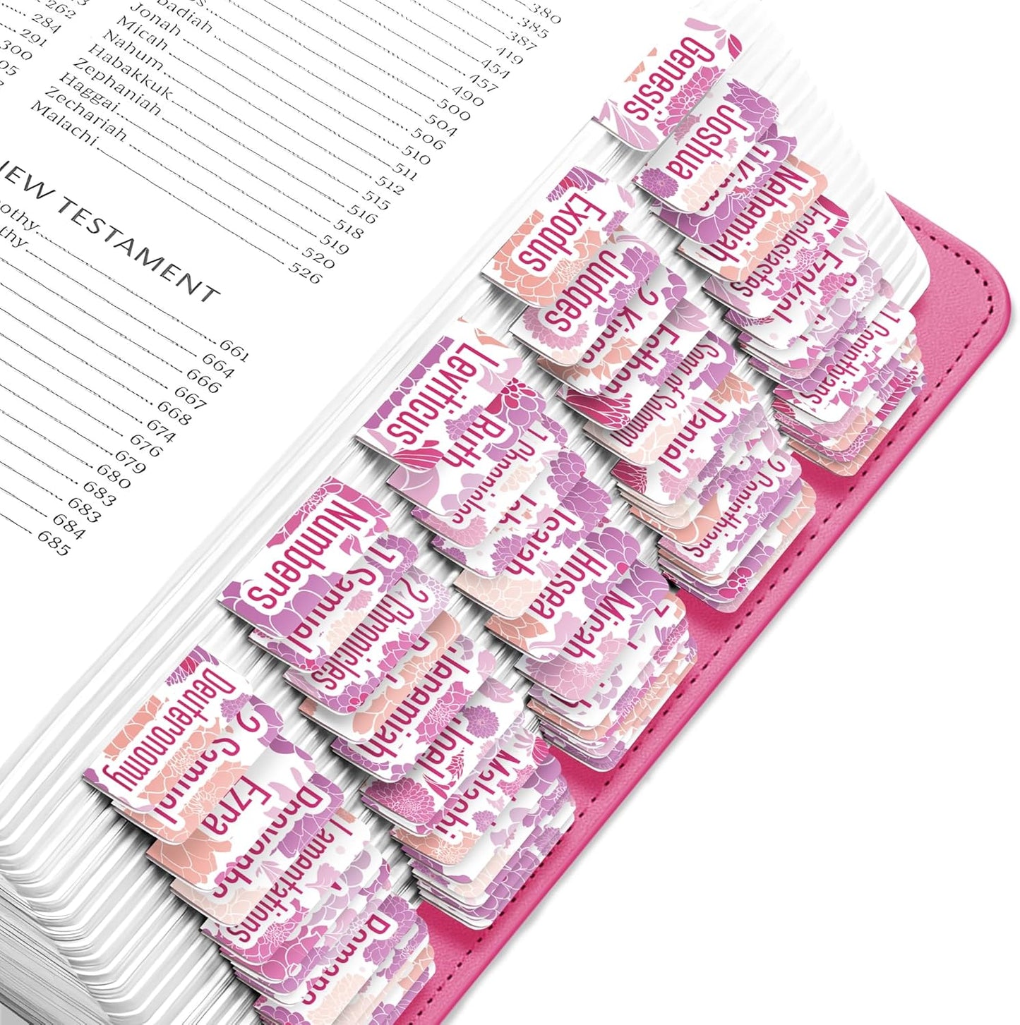 Tab & Verse – Purple & Pink Dahlias Flower Bible Tabs