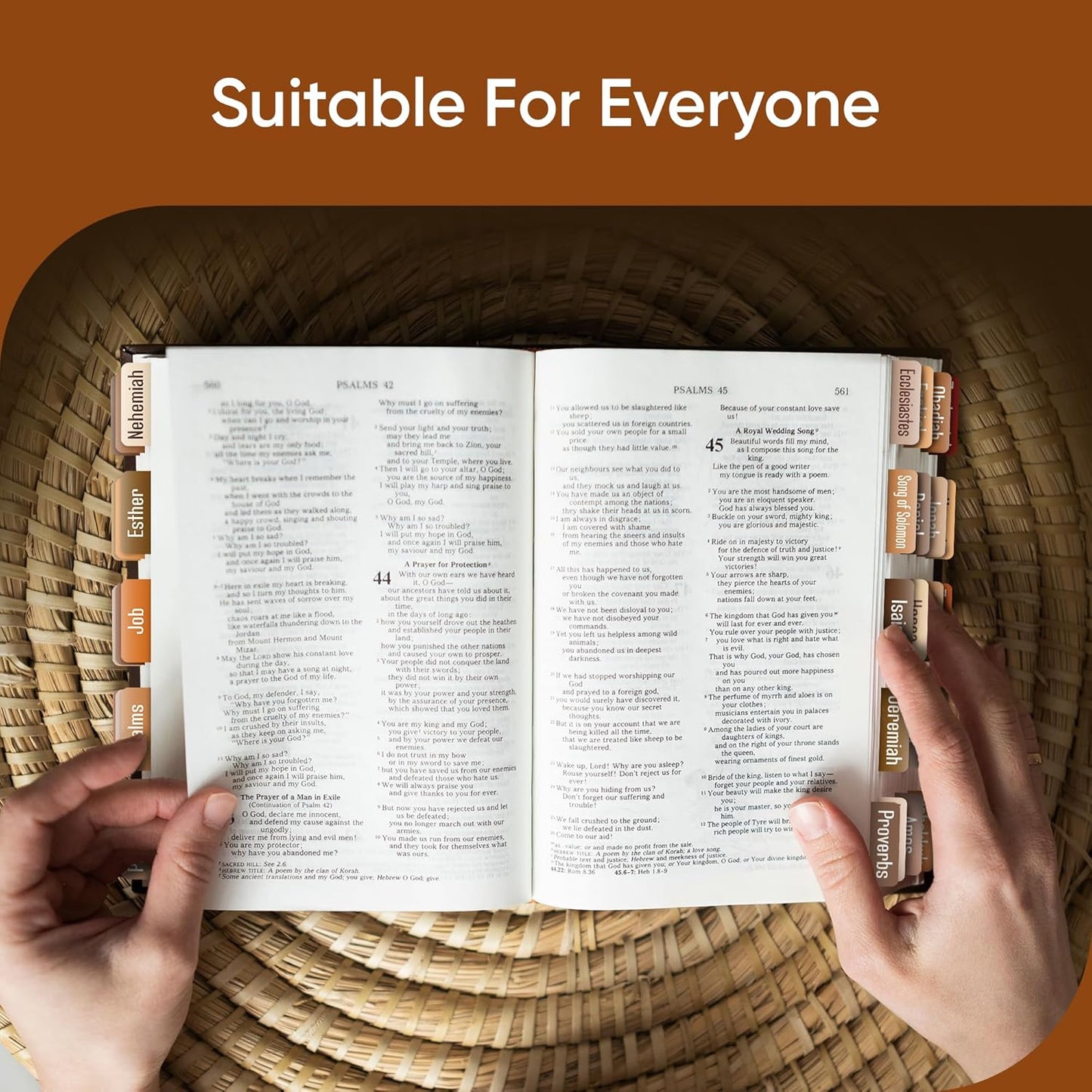 Tab & Verse – Coffee Solid Color Bible Tabs