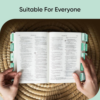 Tab & Verse – Jade Solid Color Bible Tabs