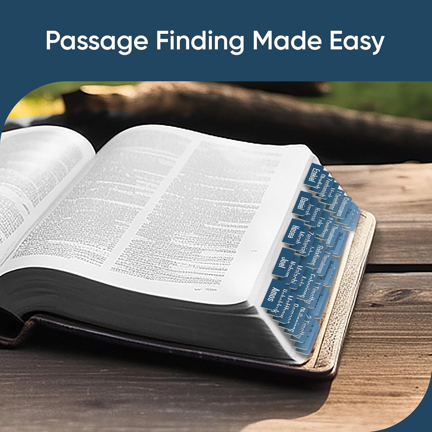 Tab & Verse – Winter Blues Solid Color Bible Tabs