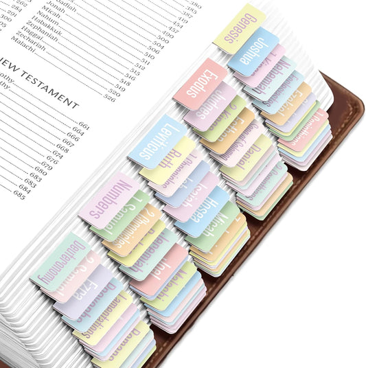 Tab & Verse – Pastels Solid Color Bible Tabs
