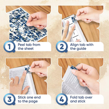 Tab & Verse – Blue & White Flowers Bible Tabs