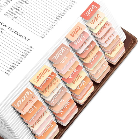 Tab & Verse – Peaches & Cream Solid Color Bible Tabs