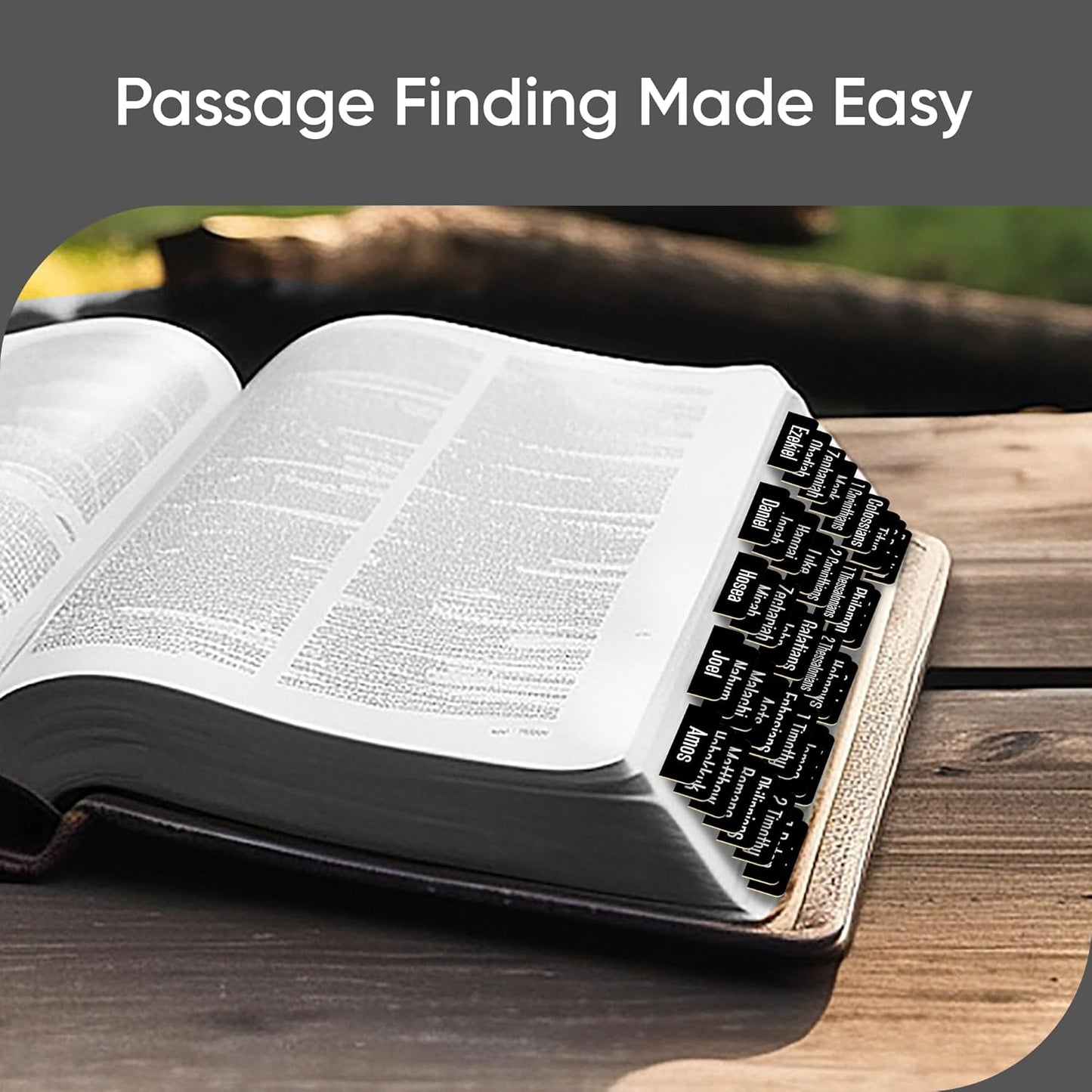 Tab & Verse – Black Solid Color Bible Tabs