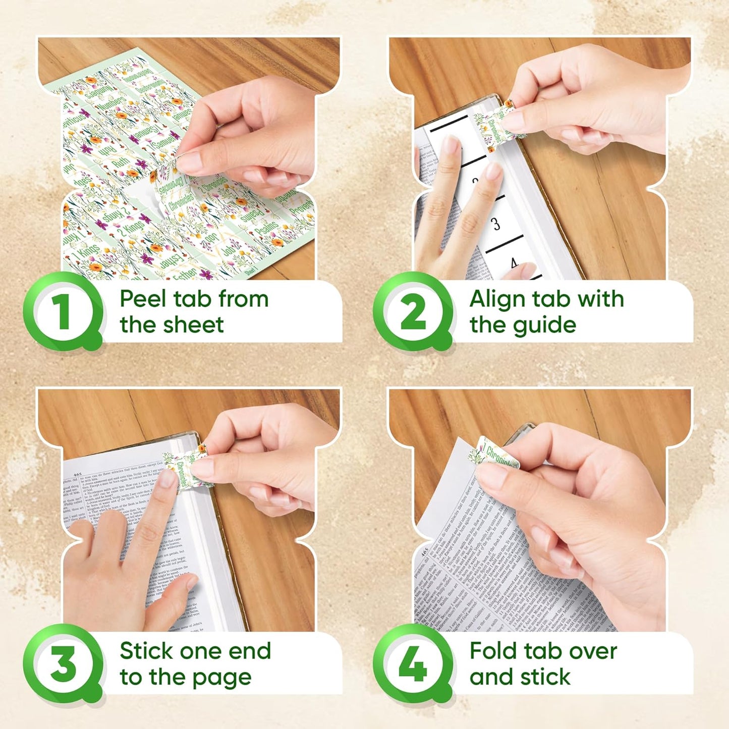 Tab & Verse – Vibrant Wildflowers Flower Bible Tabs