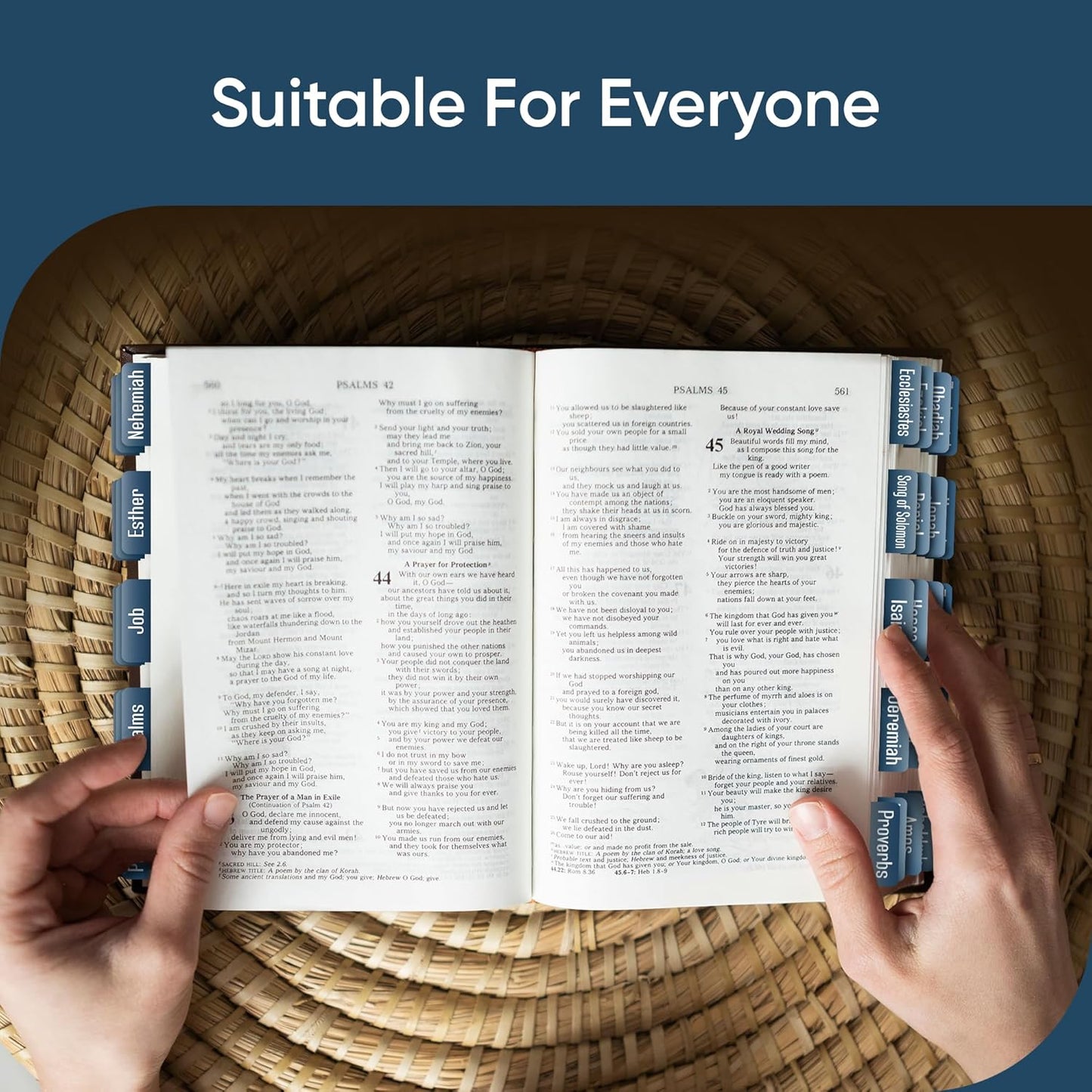 Tab & Verse – Winter Blues Solid Color Bible Tabs