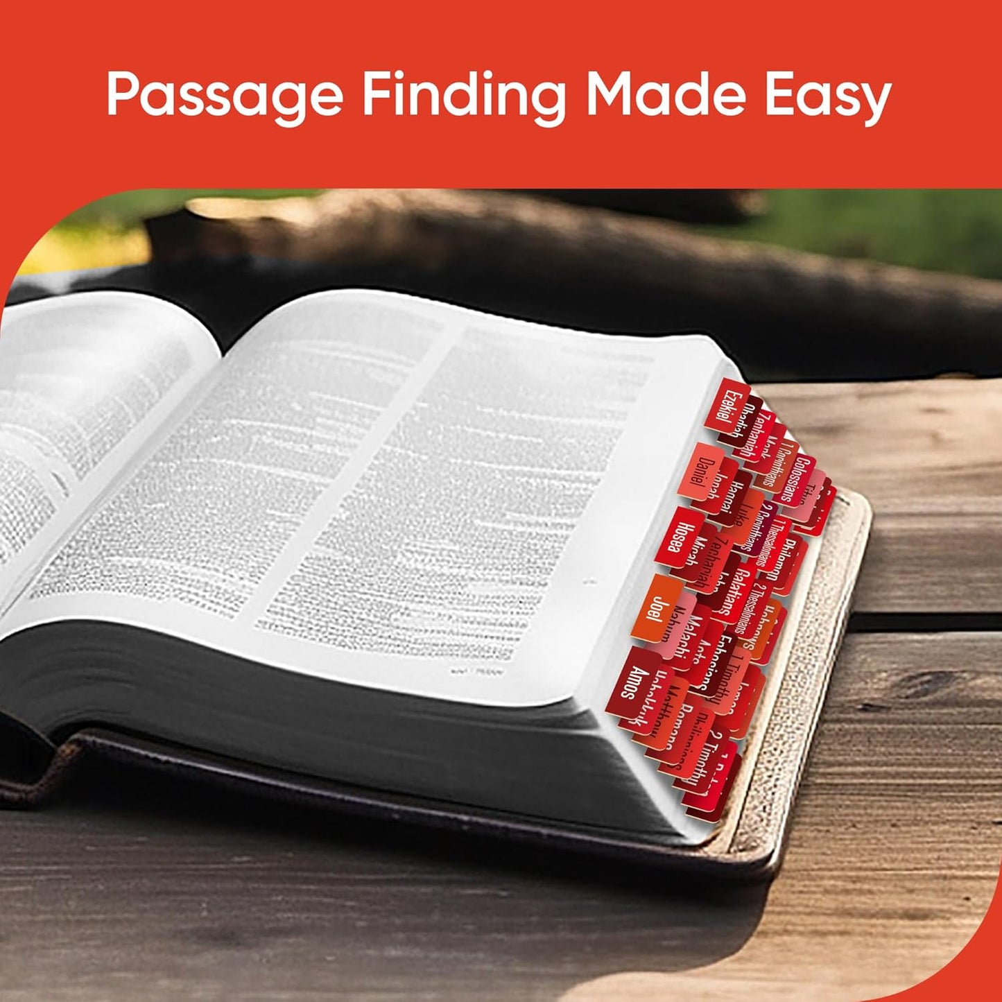 Tab & Verse – Red Solid Color Bible Tabs