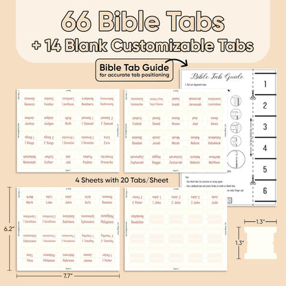 Tab & Verse – Ivory Solid Color Bible Tabs
