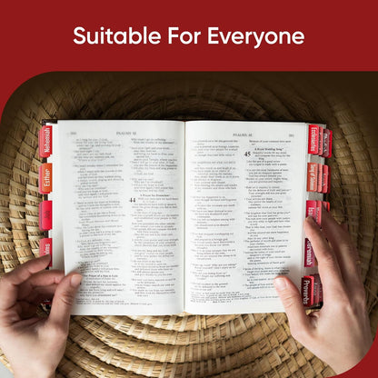 Tab & Verse – Red Solid Color Bible Tabs